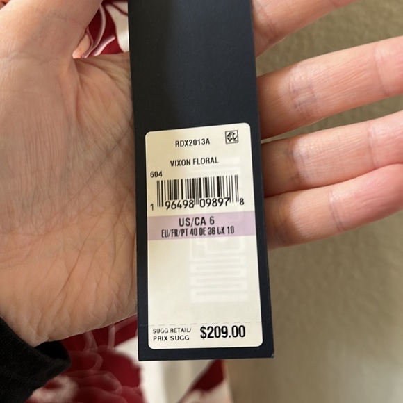 NEW Rachel Rachel Roy Vixen Floral Rita One Shoulder Tiered Ruffle Dress Size 6 - Picture 12 of 12